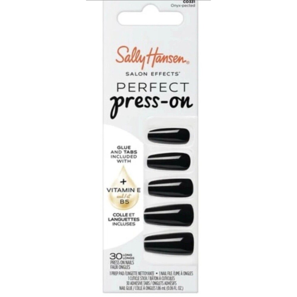 Sally Hansen Perfect Press-On Nails, C0331 Onyx-pected HB1